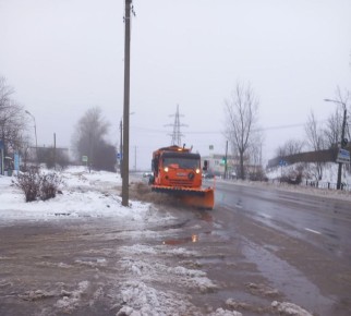 7 января в Курске снег чистили 73 единицы техники