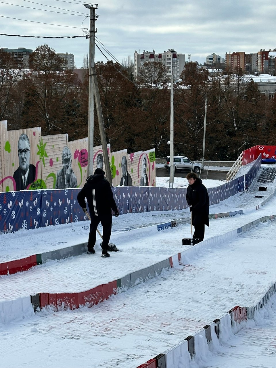 Тюбинговая трасса на Полугоре в Курске временно закрыта 8 января