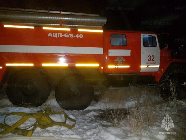 В Курской области сгорели дом и гараж с машиной