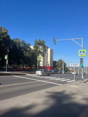На дорогах Курска в 2025 году установили новые светофоры и 1144 дорожных знака