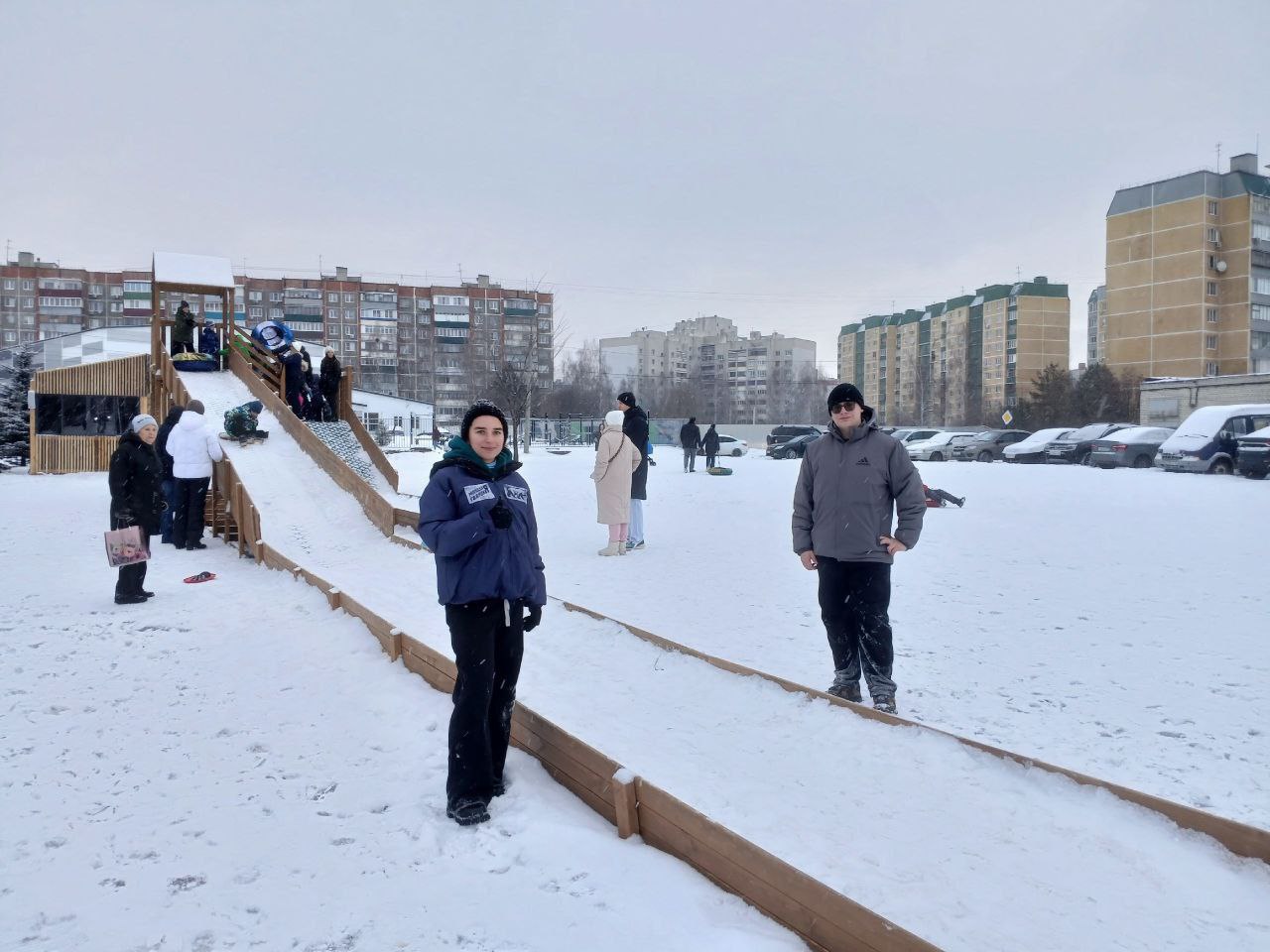 В Курске скоректеривали график работ тюбингивых горок изза погодных изменений