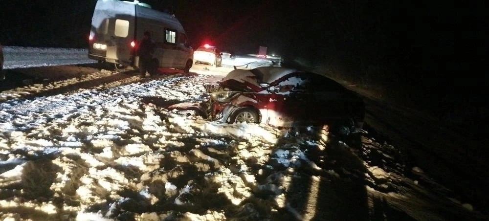 На трассе под Курском в лобовом ДТП ранены 3 человека