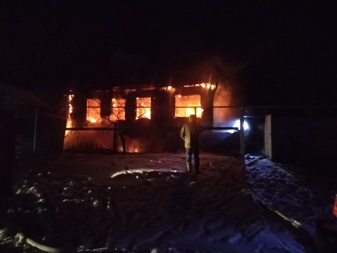 Пожар в Паникинском сельсовете