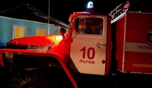 В Курской области вечером 15 января при пожаре в жилом доме спасли человека