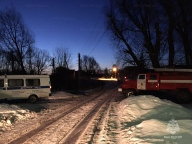 Под Курском горел жилой дом
