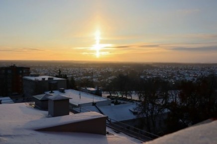 В Курске 23 января наблюдали необычное явление