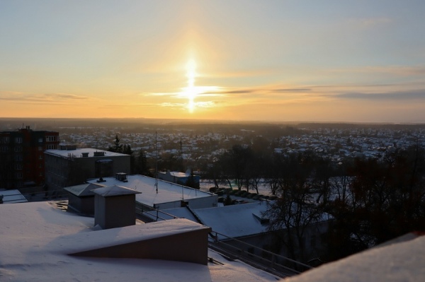 В Курске 23 января наблюдали необычное явление