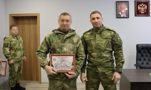 В Курске саперов Росгвардии наградили за выполнение боевых задач