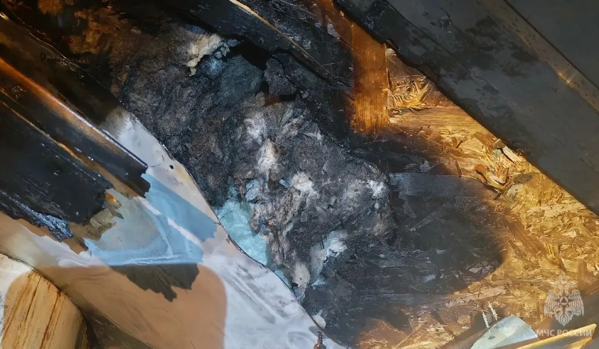 В Курске на улице Сиреневая вечером 24 января сгорела баня