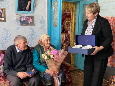 Курская семья отметила 70-летие совместной жизни