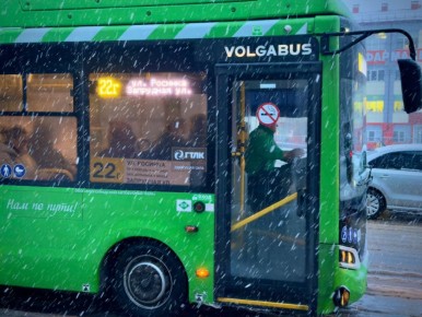 В Курске из-за непогоды задерживается общественный транспорт