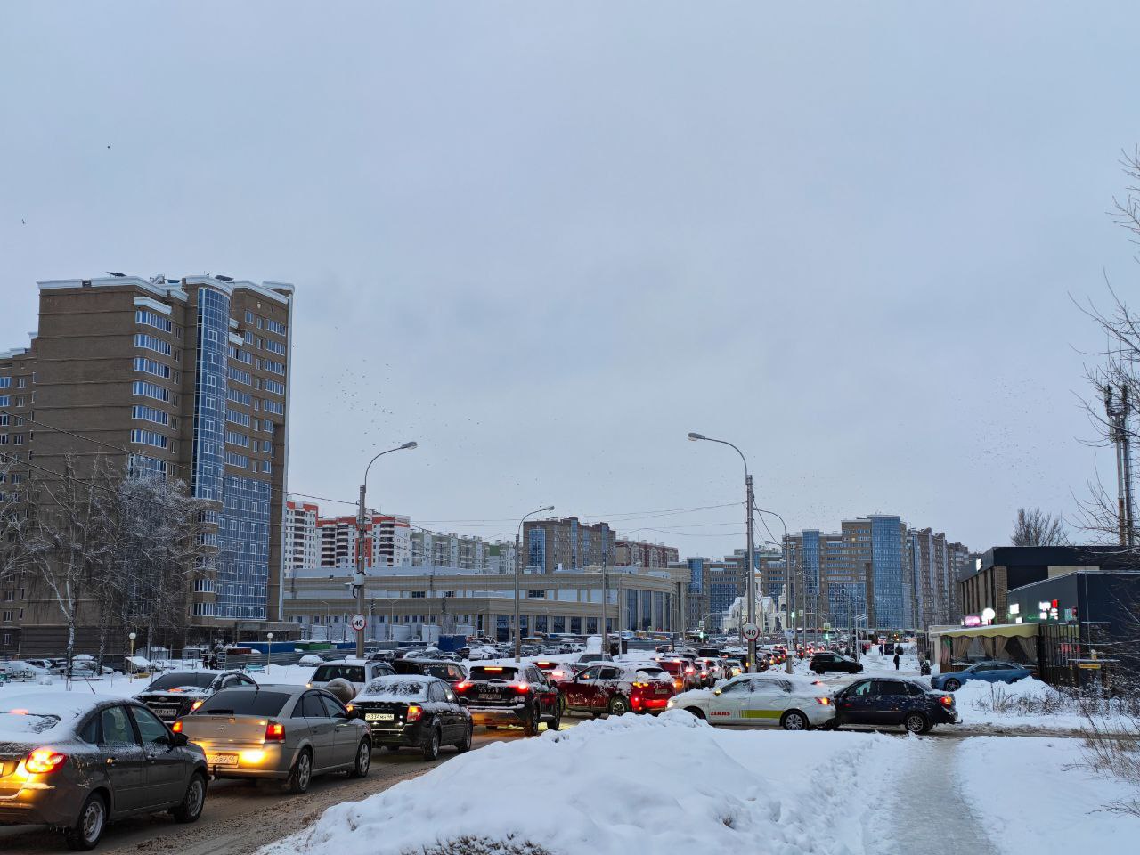 Сегодня утром в Курске снова большие пробки