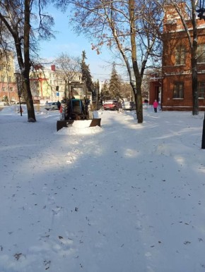 Подрядная организация комитета городского хозяйства Курска активно занимается расчисткой парков и скверов