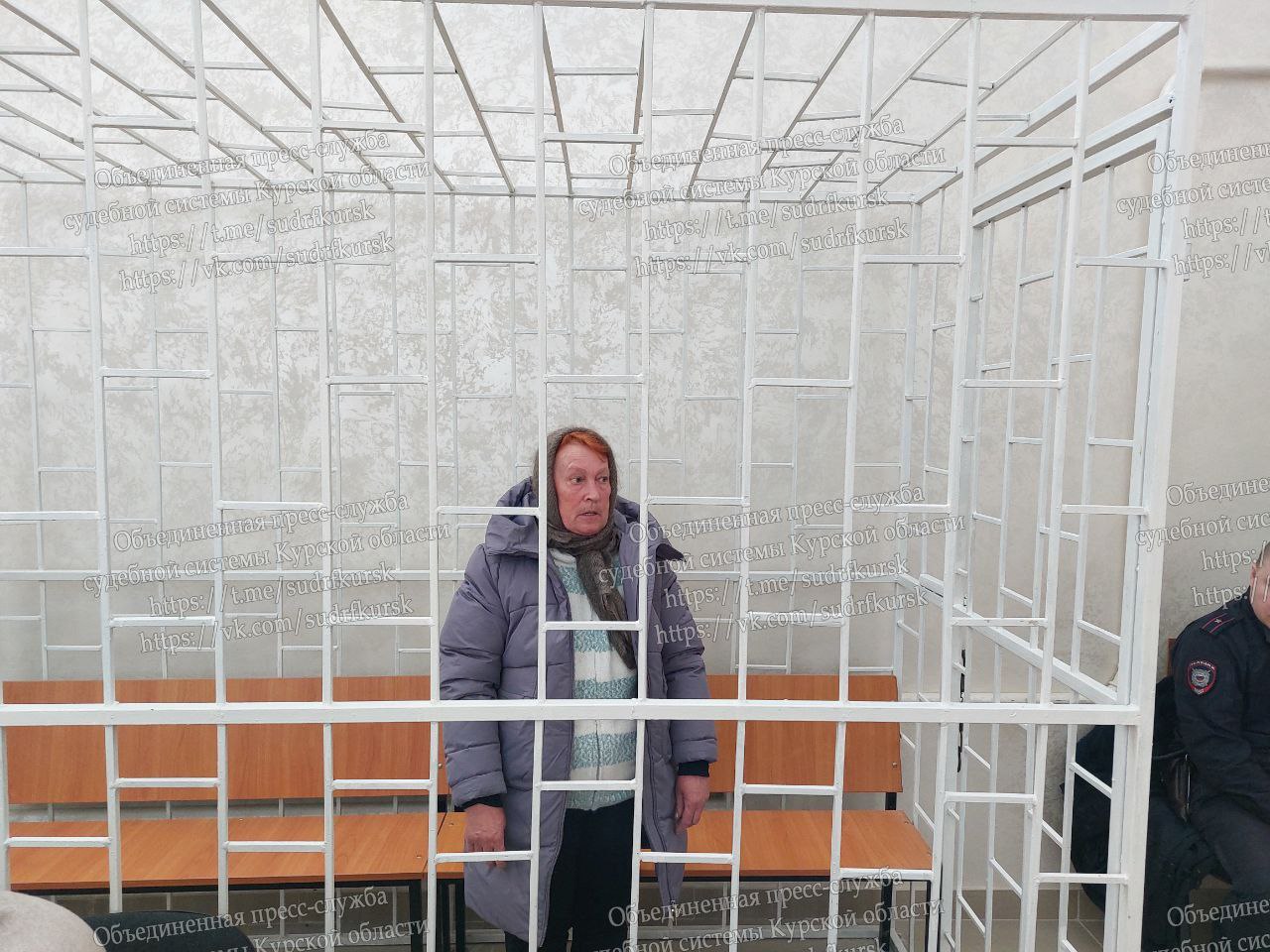 В Курской области суд заключил под стражу пенсионерку, подозреваемую в убийстве мужчины