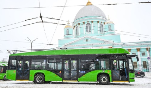 В Курске начал тестовую работу новый троллейбус «Авангард» с бесплатным проездом