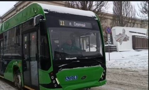 В Курске начали тестировать новый троллейбус «Авангард»