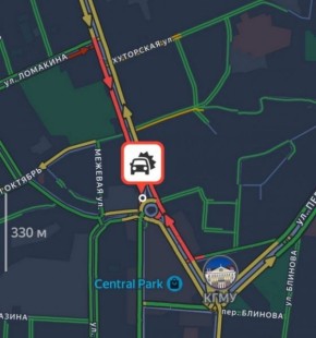 В Курске из-за аварии затруднено движение транспорта