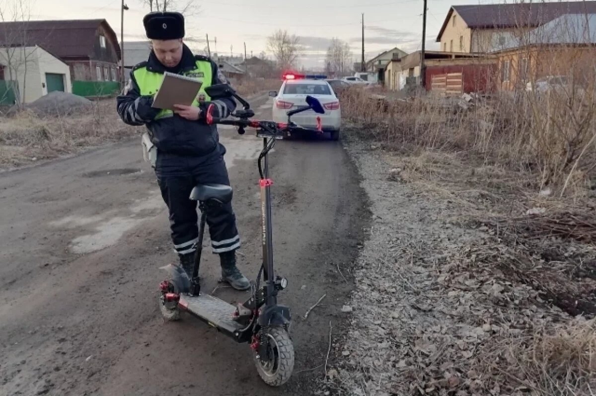 Как мужчину наказали за управление самокатом в состоянии опьянения