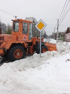 В Сеймском округе Курска расчистили дороги в частном секторе
