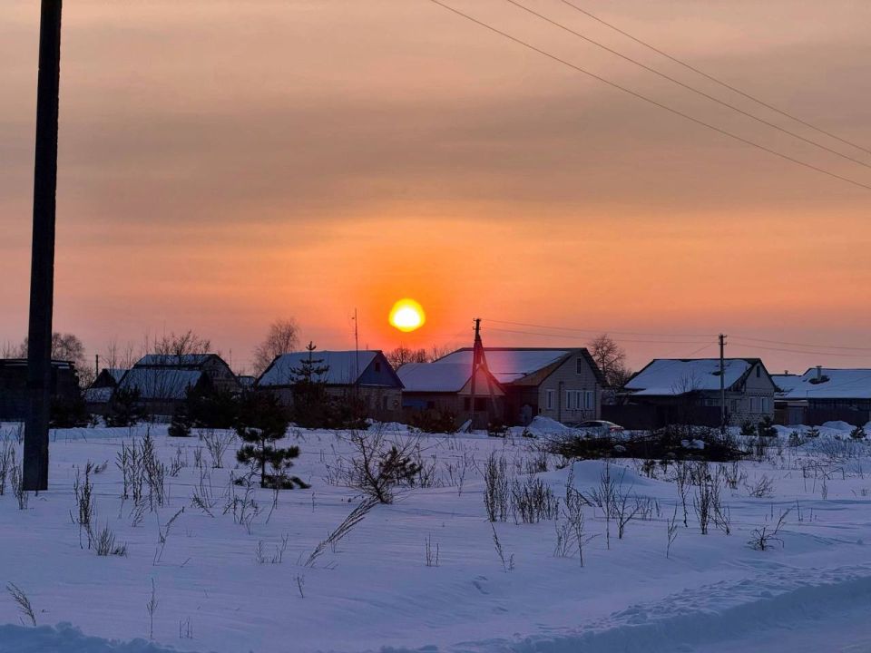 Игорь Кастюкевич: Курское приграничье. . Закат последнего дня календарной зимы.
