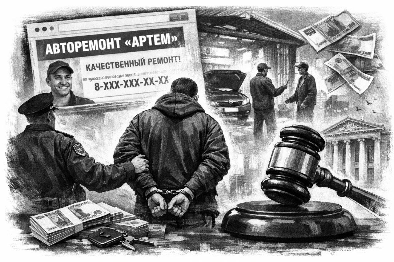 Житель Курской области осужден за мошенничество в автосервисе на 1,7 млн рублей