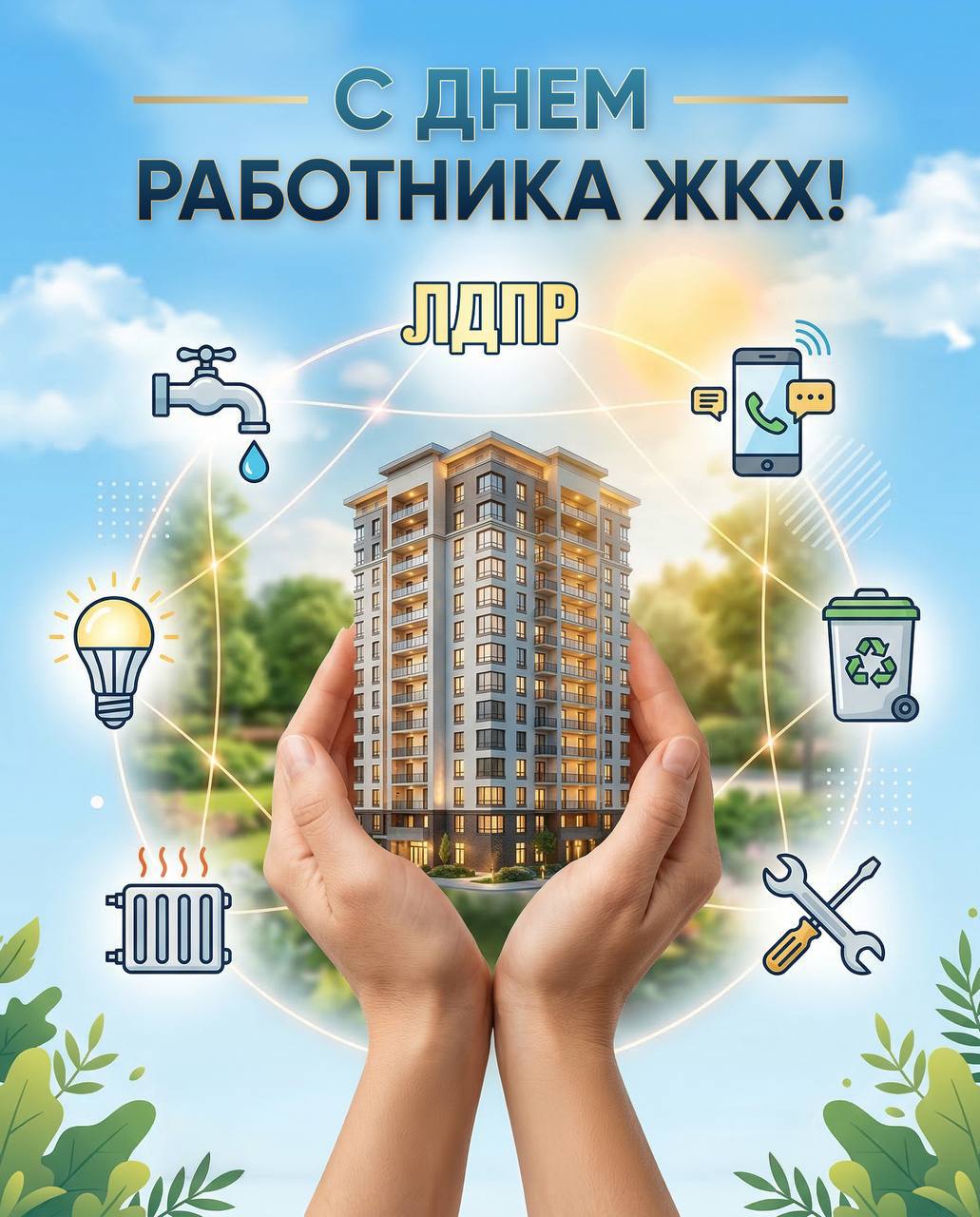 Алексей Томанов: Друзья, сегодня День работников бытового обслуживания населения и жилищно-коммунального хозяйства!