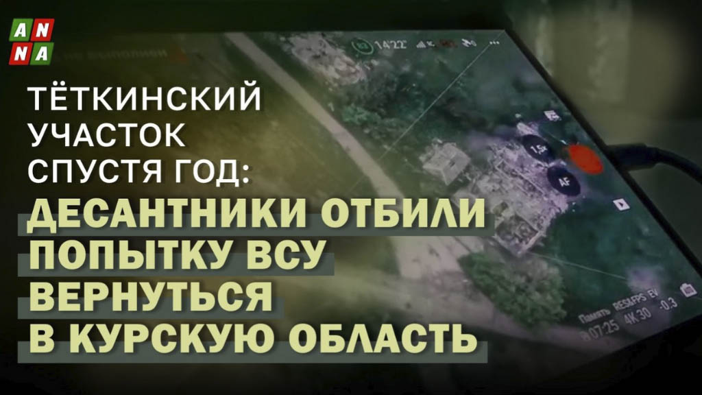 Тёткинский участок спустя год: десантники отбили попытку ВСУ вернуться в Курскую область