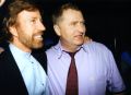 Жириновский и Чак Норрис. Их встреча состоялась в 1997 году в Москве