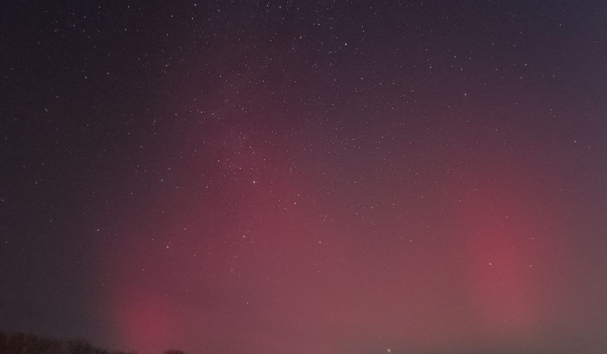 В Курской области жители могут увидеть ночное полярное сияние