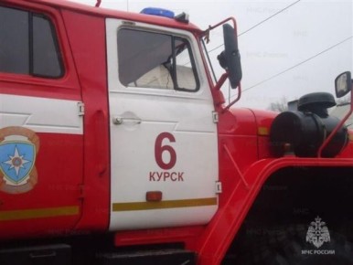 В Курске утром горел жилой дом