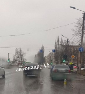 Авария в Курске затруднила движение