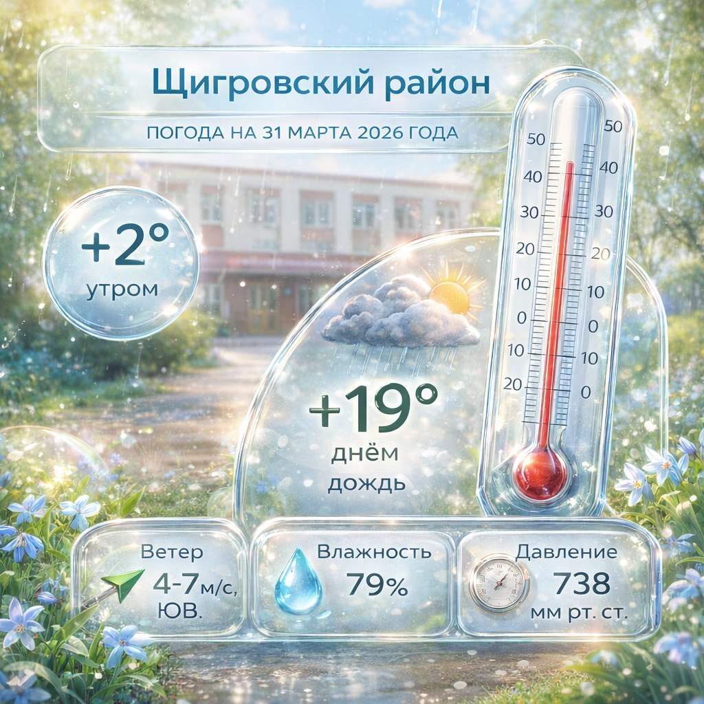 Прогноз погоды на вторник, 31 марта