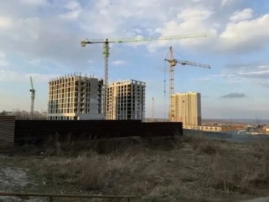 В Курске на улице Карла Маркса строят пять 25-этажек