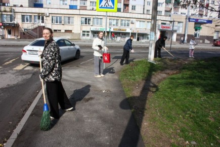 4 апреля в Курске проходит городской субботник