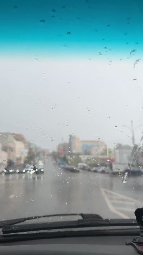 На Курск обрушился град