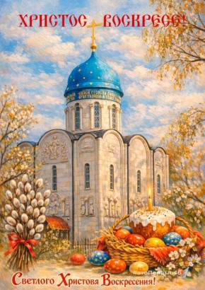 Светлой Пасхи!. Медиакоманда местного отделения Первых поздравляет всех с праздником! Пусть радость этого дня останется с вами надолго, а пасхальные открытки Первых с видами храмов Советского района помогут сохранить эти...