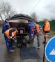 В Железногорске ведутся дорожные работы