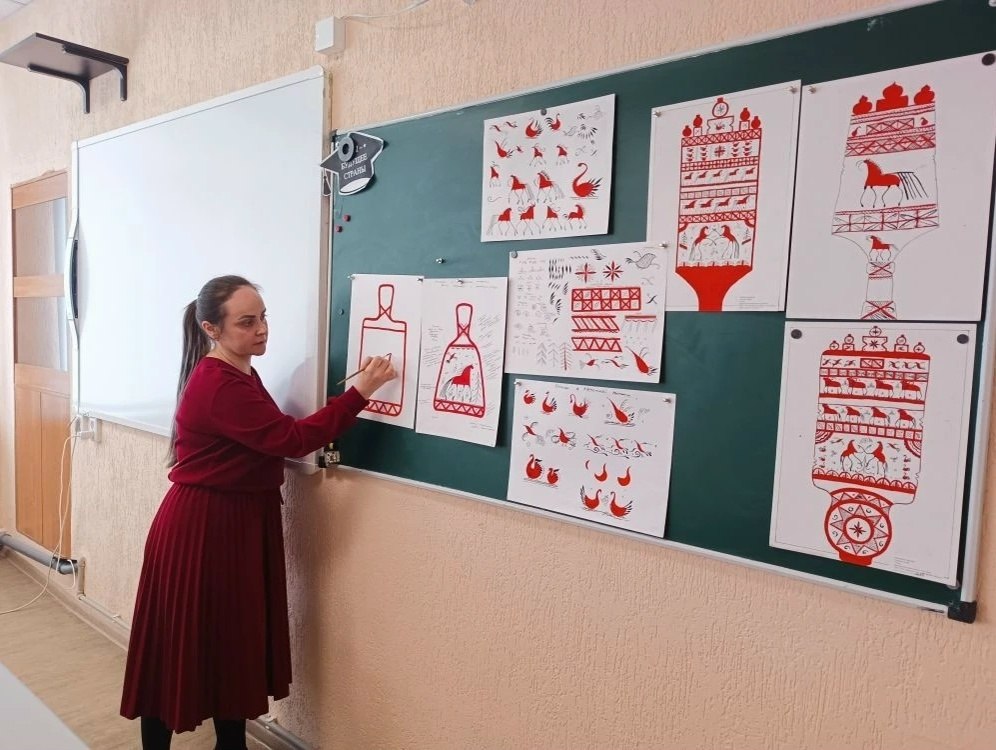 Мастер-класс по мезенской росписи