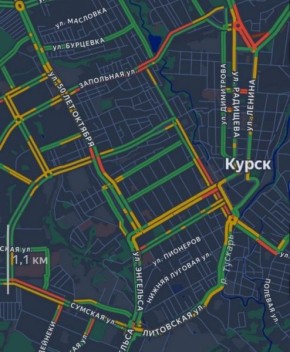 В Курске сильно затруднено движение