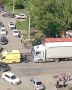 В Курске машина сбила пешехода, затруднено движение