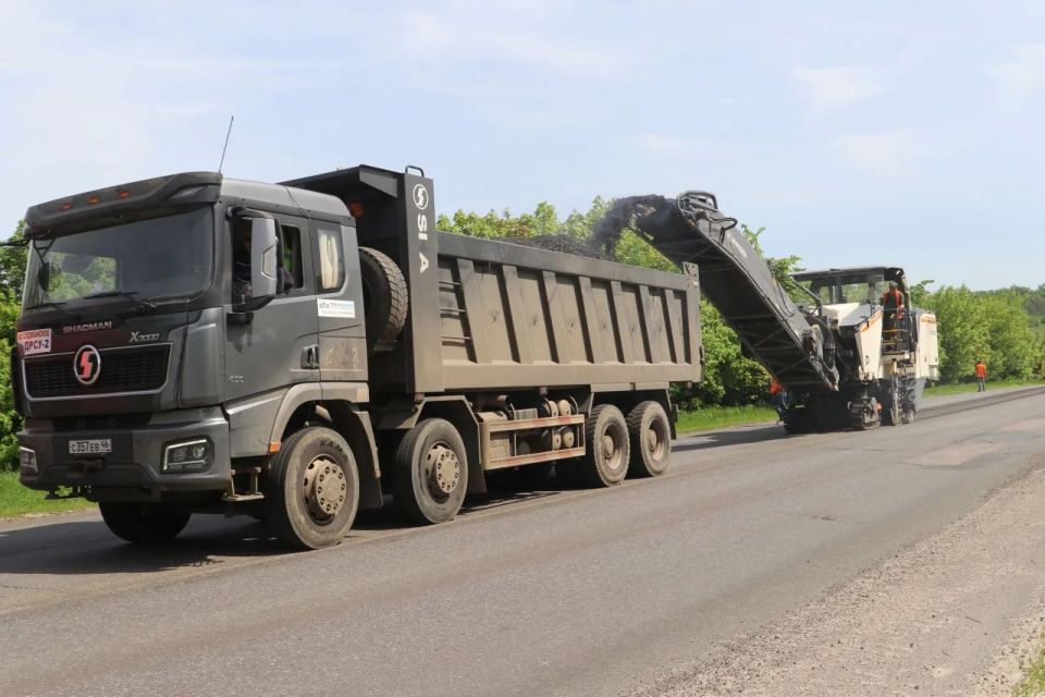 В Октябрьском районе по нацпроекту «Инфраструктура для жизни» начали ремонт автодороги «Крым» — Иванино