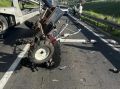 В Курской области ранена в аварии 2-летняя девочка, которую везли на мотоблоке по федеральной трассе