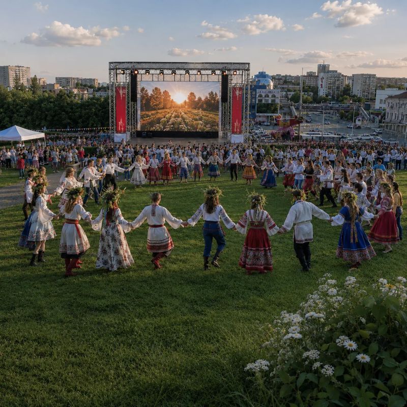 Травы, песни, ремесло — народные гуляния на Полугоре