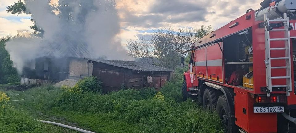 В Поныровском районе 31 мая произошёл пожар в жилом доме в селе Брусовое