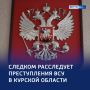 СК России будет расследовать очередные преступления ВСУ