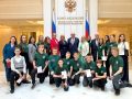 В Совете Федерации прошла встреча юных общественников из Курской области с сенаторами РФ Евгенией Ламоновой и Александром Брыксиным и заместителем министра иностранных дел РФ Сергеем Рябковым
