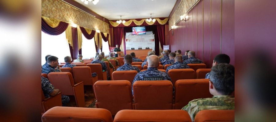 В Управлении Росгвардии по Курской области прошли учебно-методические сборы по военно-политической (политической) подготовке