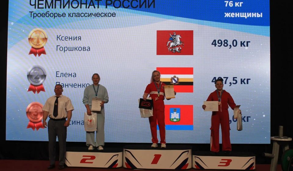 Курские спортсменки завоевали серебро и бронзу на чемпионате России по пауэрлифтингу