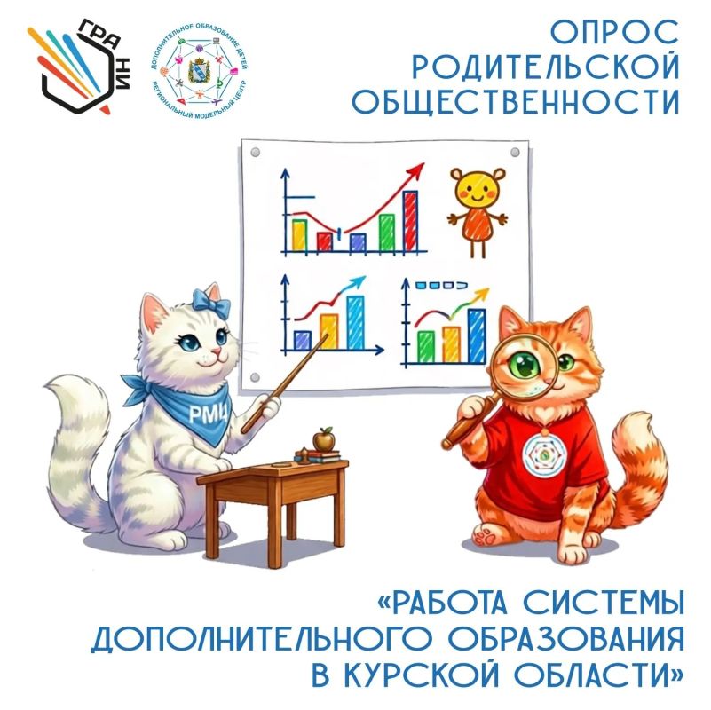 Информация для родителей. Приглашаем принять участие в опросе родительской общественности о работе системы дополнительного образования детей в Курской области