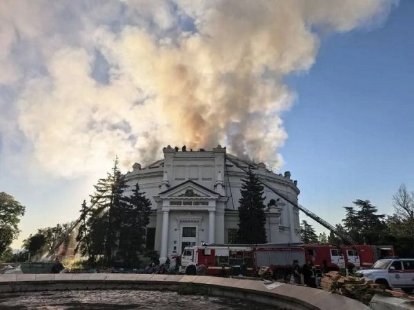В Крыму беспилотник практически уничтожил панораму «Оборона Севастополя»